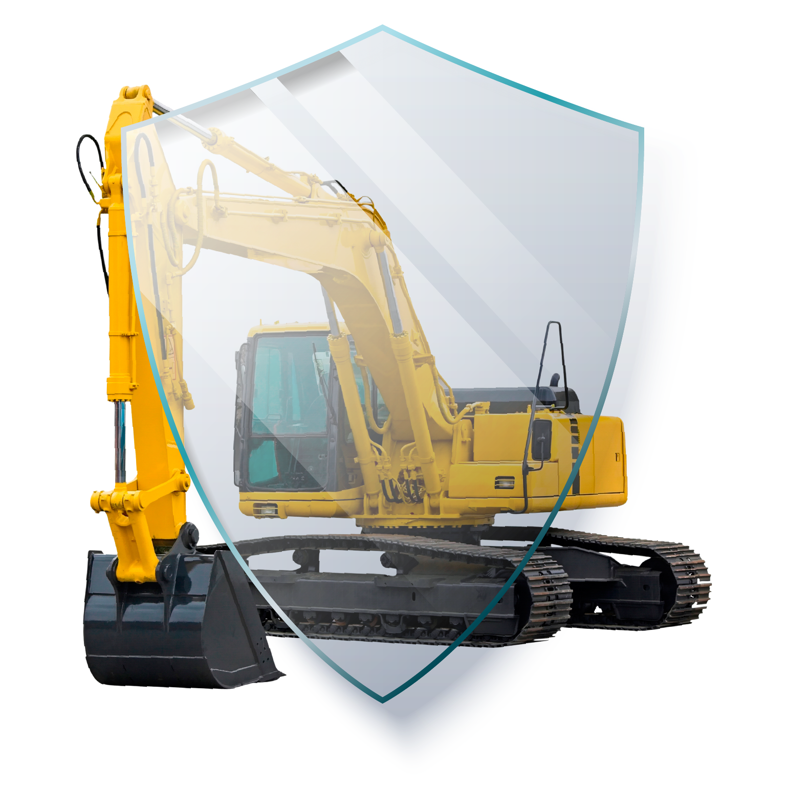 Wizualizacja tarczy osłaniającej koparkę