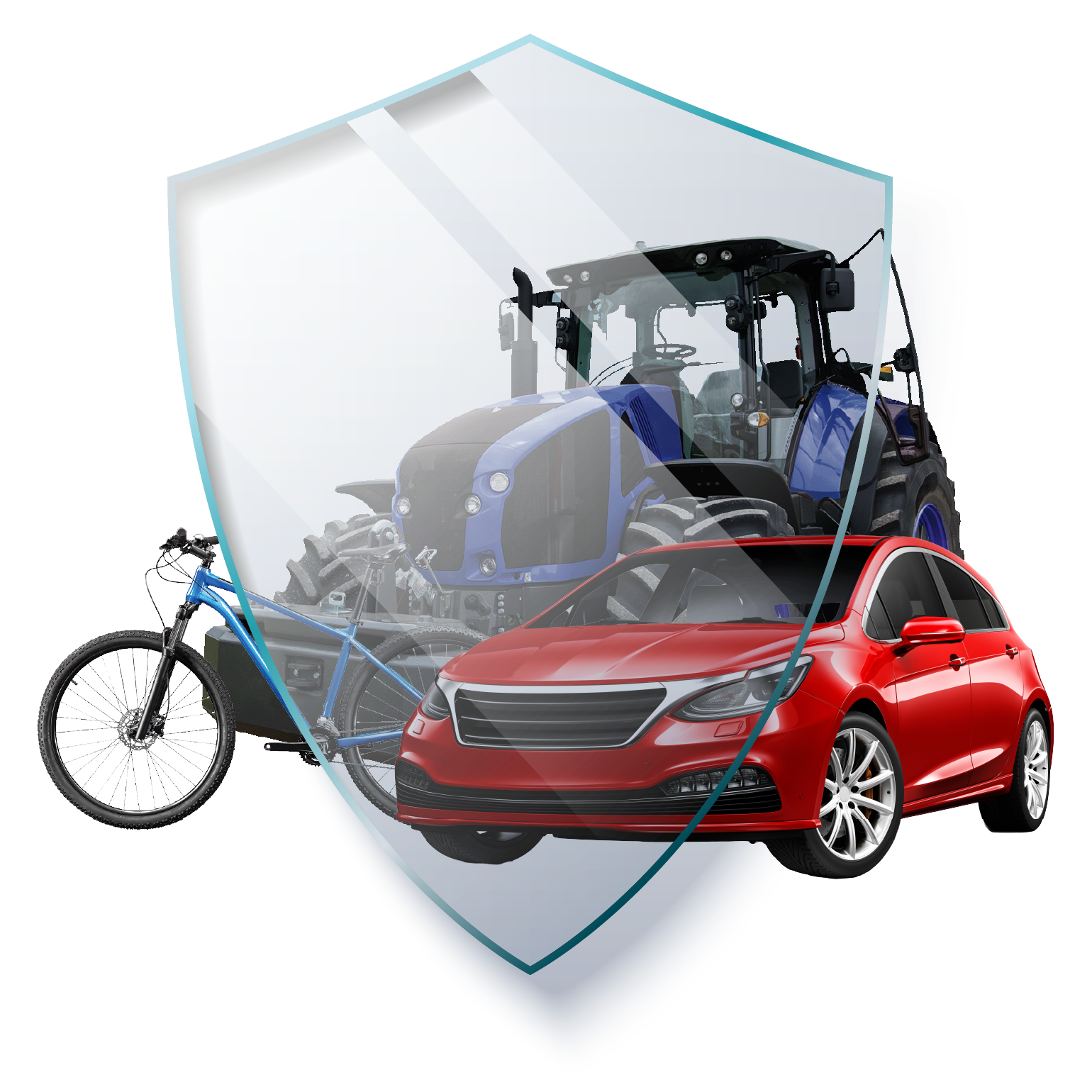 Wizualizacja tarczy osłaniającej pojazdy